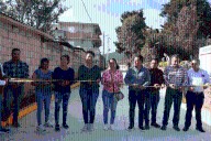 Concretan obra de drenaje y vialidad en La Cañada, Cuautepec de Hinojosa