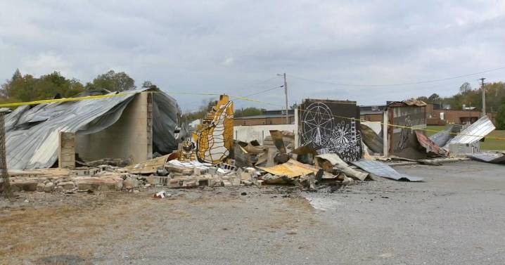 Tracy City Fairground Barn complete loss after fire