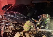 No injuries after vehicle crashed into Hurricane home
