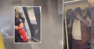Hooded teen yobs spray ScotRail passenger with fire extinguisher in 'unacceptable assault'