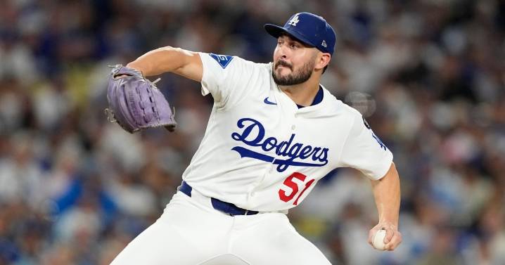 Dodgers pitcher Alex Vesia not with team in Toronto on eve of World Series because of family matter
