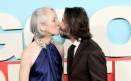 Keanu Reeves & Girlfriend Alexandra Grant Share Red Carpet Kiss at ‘Good Fortune’ Movie Premiere | Alexandra Grant, Aziz Ansari, Good Fortune, Keanu Reeves, Sandra Oh | Celebrity News and Gossip | Ent