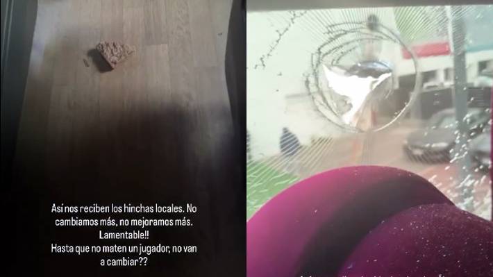 El potente mensaje y el video que subió figura de Lanús luego que hinchas de la U atacaran el bus del equipo argentino El bus que llevaba al equipo argentino al estadio fue apedreado.