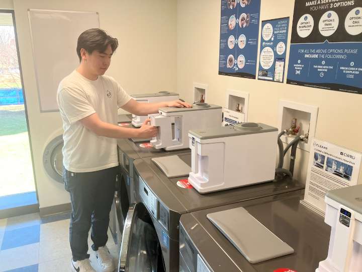 CLEANR adds more microfiber-removing filters to Case Western Reserve washing machines