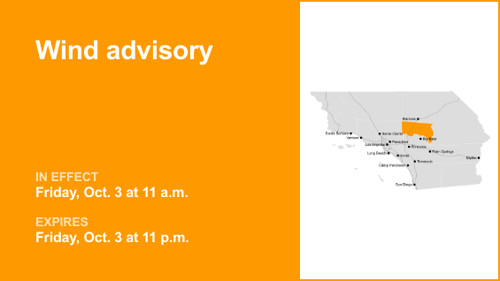 Apple/Lucerne Valleys placed under a wind advisory until Friday night