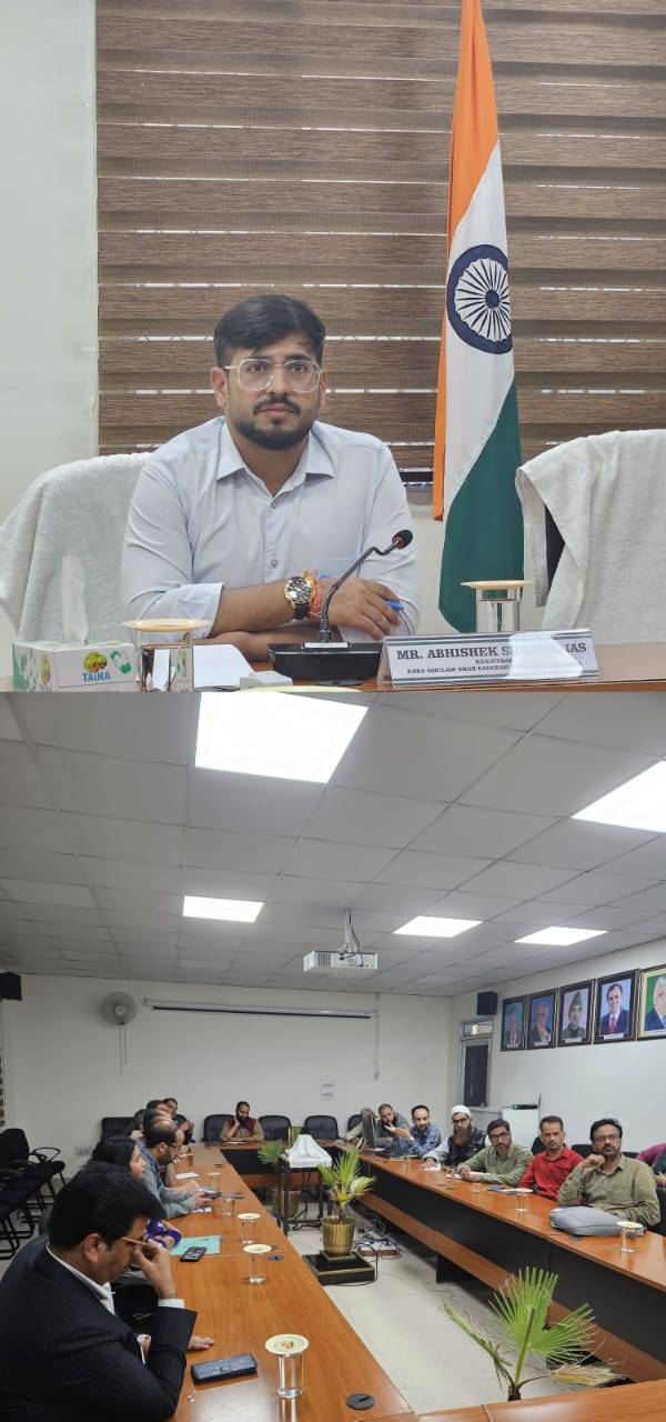 Registrar BGSBU reviews University’s preparedness for NAAC Accreditation