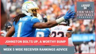 Quentin Johnston & Xavier Worthy BOLT UP, Ladd McConkey & A.J. Brown DOWN: WEEK 5 WR RANKINGS