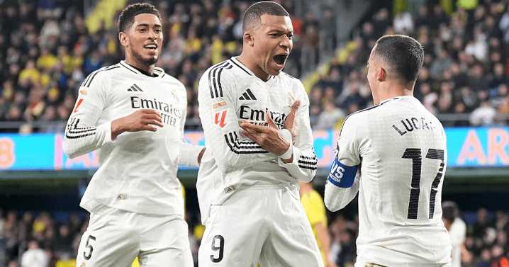 Real Madrid vs Kairat Almaty 1-0 al descanso con gol de Mbappé