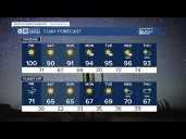 Warm temperatures and a slight chance of rain across the state next week