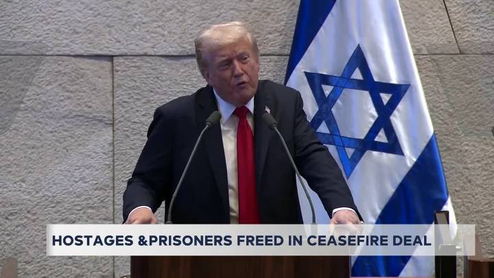 Trump addresses Israeli lawmakers after Israel