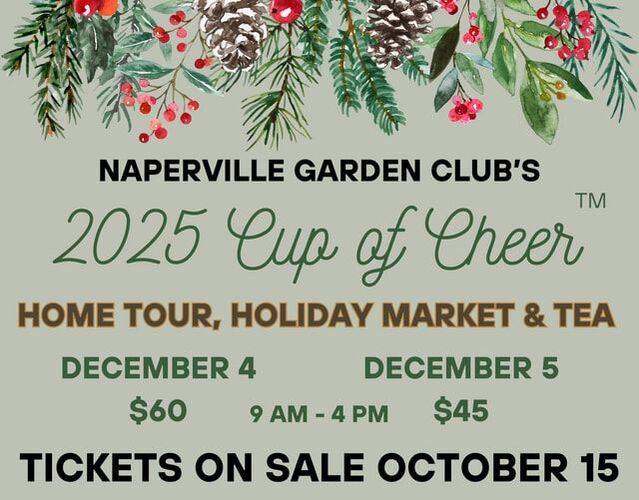 Naperville Garden Club’s 2025 Cup of Cheer Tickets Available Now