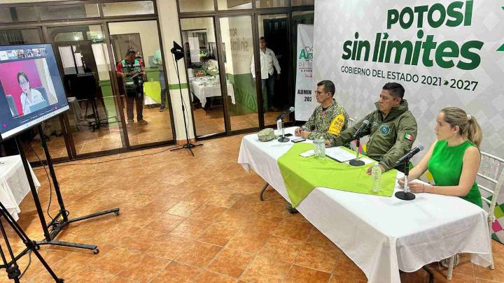 Reporta Gallardo a la Presidenta de México operativos de apoyo por afectaciones en la Huasteca