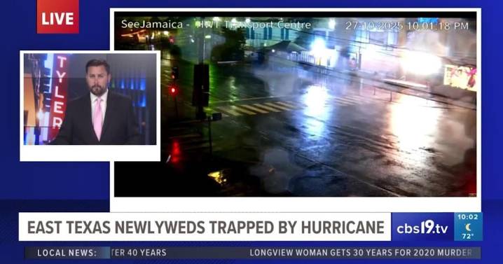 Hurricane Melissa strands East Texas newlyweds during honeymoon