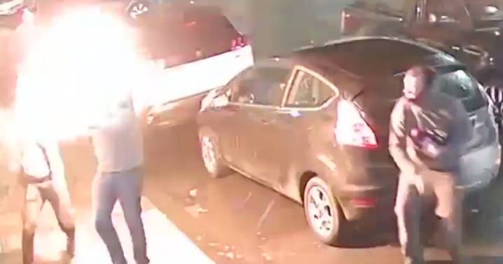 Human fireball CCTV: Moment innocent Redcar punter engulfed in flames by revenge attacker