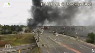 School bus in Brooklyn Center catches fire