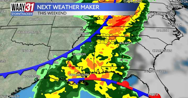 Quiet week ahead, but next weather maker arrives this weekend