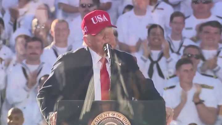 Disgusting Trump Tells Navy He Must  'Take Care' Of Democrat 'Little Gnats'
