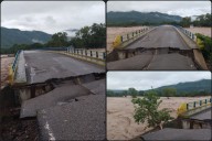 Colapso de puente sobre río deja incomunicado a municipio de Hidalgo