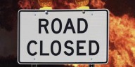 Active Wildfire closes road in Marion County