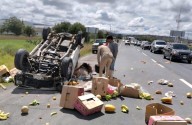 Camioneta volcó en la carretera Pachuca-Sahagún: deja una persona lesionada