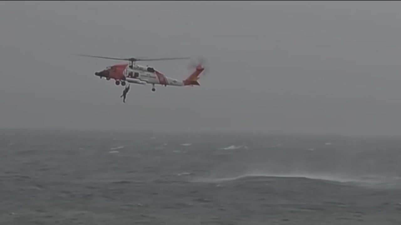 Coast Guard rescues person from ocean off Falmouth during nor’easter