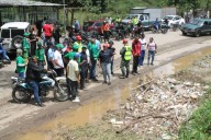 Controlado desbordamiento de río en comunidades de Carretera Nacional Petare