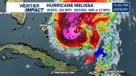 Where is Hurricane Melissa? Track the storm