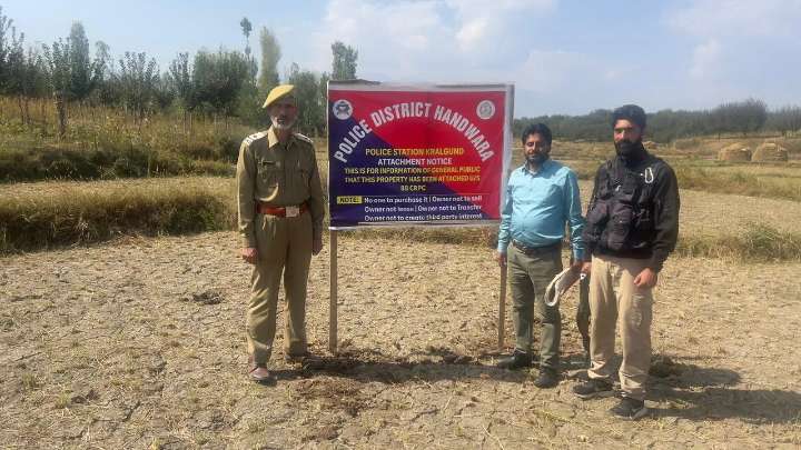 Police attach property of terrorist handler in Handwara
