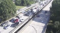 TEAM 2 TRAFFIC: I-110 southbound reopens after crash near Evangeline Street causing two lanes to close