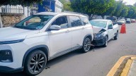Aparatoso percance en avenida Felipe Ángeles