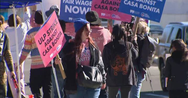 Performers strike outside Colorado's iconic Casa Bonita restaurant over wages, safe workspace