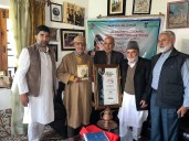 Living legend Mohammad Yousuf Taing conferred with Khilat