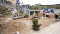 57% de avance presentan obras de la plaza Los Inmigrantes del cerro Concepción: espacio porteño estuvo abandonado por años