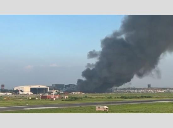 Breaking: Fire breaks out at Airport, all flight operations suspended [ FULL VIEW ]