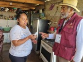 Entrega SSH plata coloidal para la desinfección de agua y alimentos en comunidades afectadas