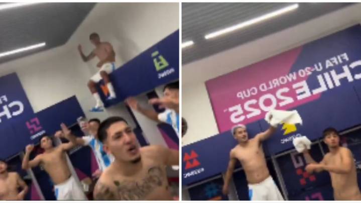 La Selección Argentina Sub 20 encendió la polémica: festejó con una canción colombiana y las redes explotaron