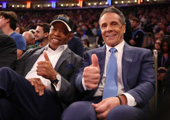 Eric Adams backs Cuomo in NYC mayoral race