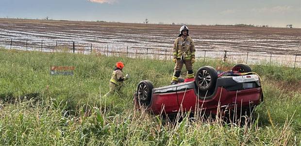 AMPLIAMOS: un villeguense involucrado en el vuelco de la Ruta 188