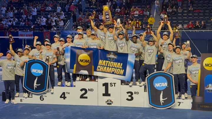Video: Monroe native Carson Eshleman at NCAA gymnastics championships