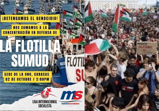 Marea Socialista se suma a la defensa de la Flotilla Global Sumud y contra el genocidio en Gaza