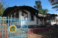 A Myanmar town lies in shambles as both sides in civil war vie for control