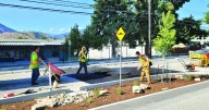 South Main speed bump gets a facelift