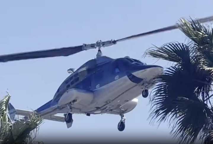 5 hospitalized after helicopter crashes
