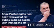 Ange Postecoglou axed from second Premier League club