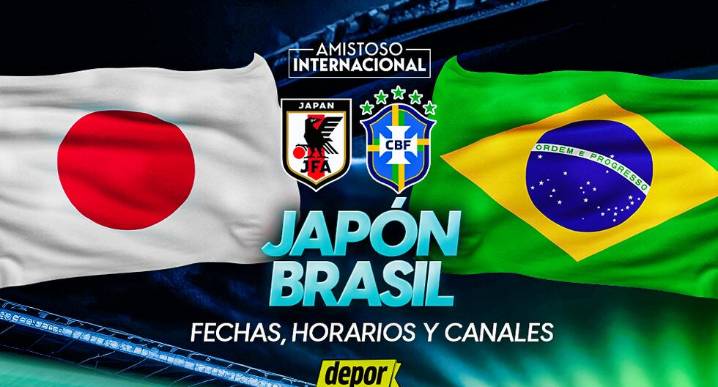 Brasil vs. Japón: fecha, horarios y canales de TV del amistoso FIFA