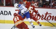 Neighbours scores twice for St. Louis Blues in 4-2 win over Calgary Flames
