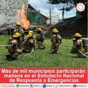 Más de mil municipios participarán mañana en el Simulacro Nacional de Respuesta a Emergencias