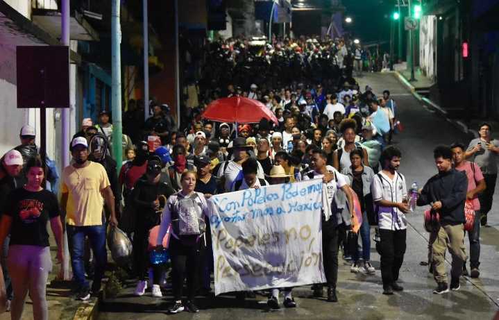 Nuevo éxodo migrante sale de Tapachula, Chiapas; denuncian falta de empleo