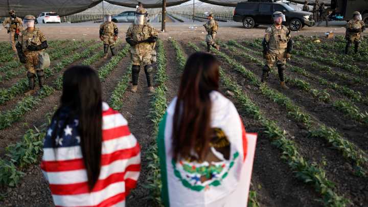 Trump ties crime with immigration, blurring the lines with Guard deployment