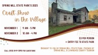 Spring Mill Village to host Annual Craft Show on November 1st and 2nd